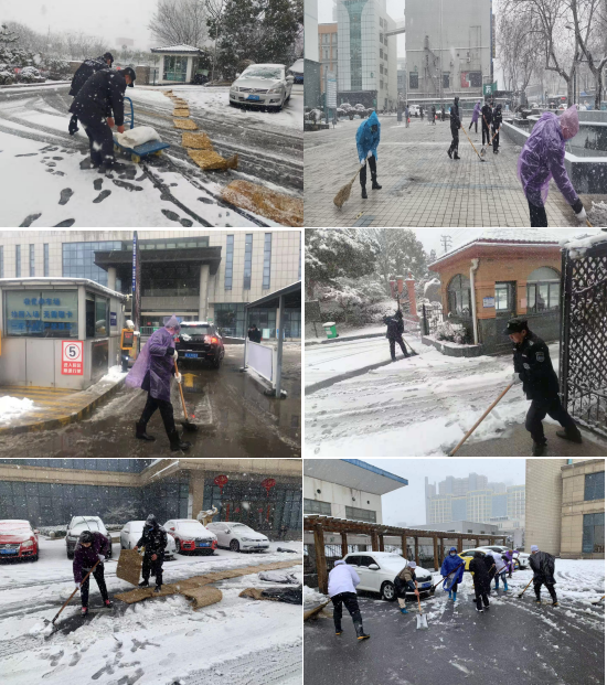 瑞雪致祥開(kāi)門(mén)吉 除雪保暢暖人心