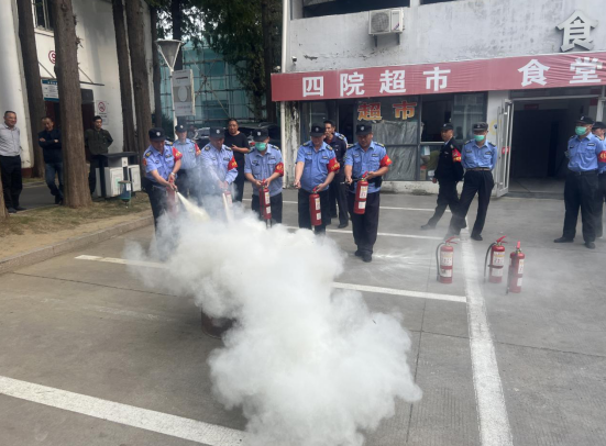 潤州保安公司組織開展各駐點保安隊員 消防演練培訓